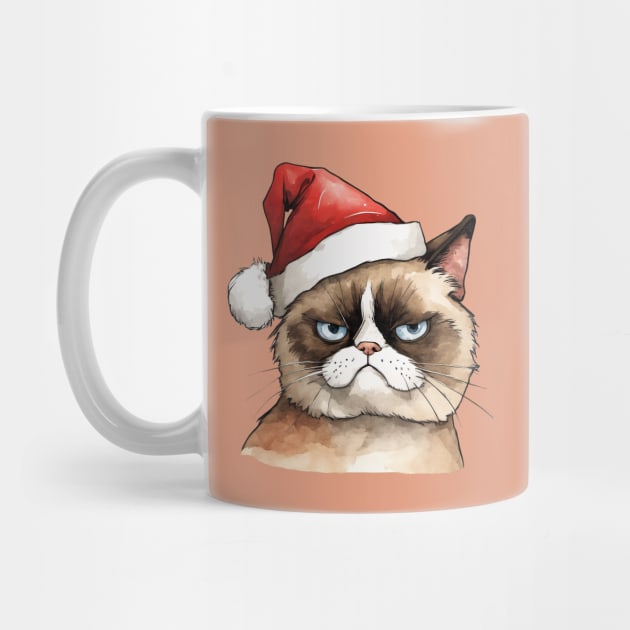 Angry Christmas Cat - Meowy Christmas Cat by Pop Cult Store